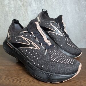 Brooks Glycerin StealthFit 20 Womens Running Trainin Shoes Size 8.5 Black Pink